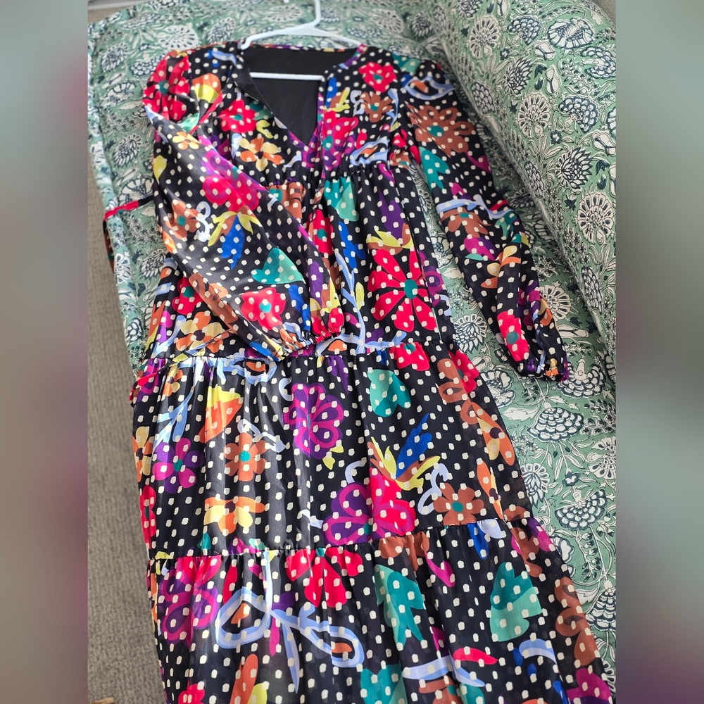 Floral Polka Dot Dress